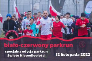Biało-czerwony 275. parkrun Katowice – Bieg Niepodległości