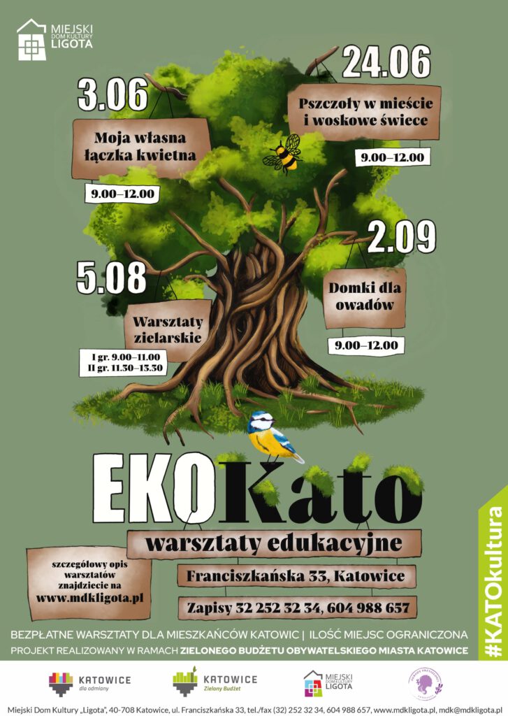 Eko-Kato. Już 3 czerwca ruszają warsztaty edukacyjne w MDK „Ligota”!