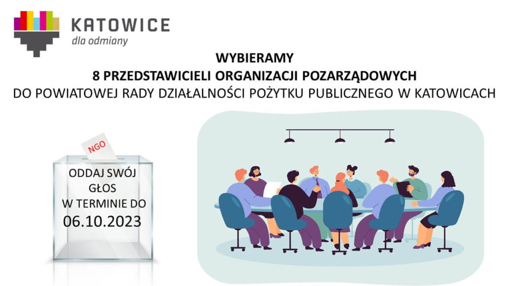 WYBORY do Powiatowej Rady Działalności Pożytku Publicznego w Katowicach VI kadencji