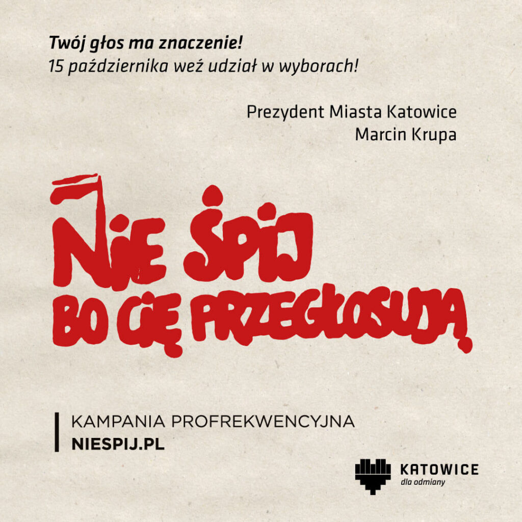 Pobiegnij do urny wyborczej w Katowicach!