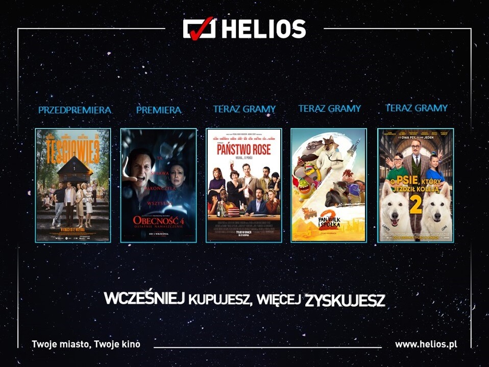 Wrześniowe nowości w kinach Helios – miesiąc pełen emocji na wielkim ekranie!