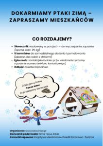 Pomagamy ptakom zimą – sąsiedzka akcja na Kokocińcu